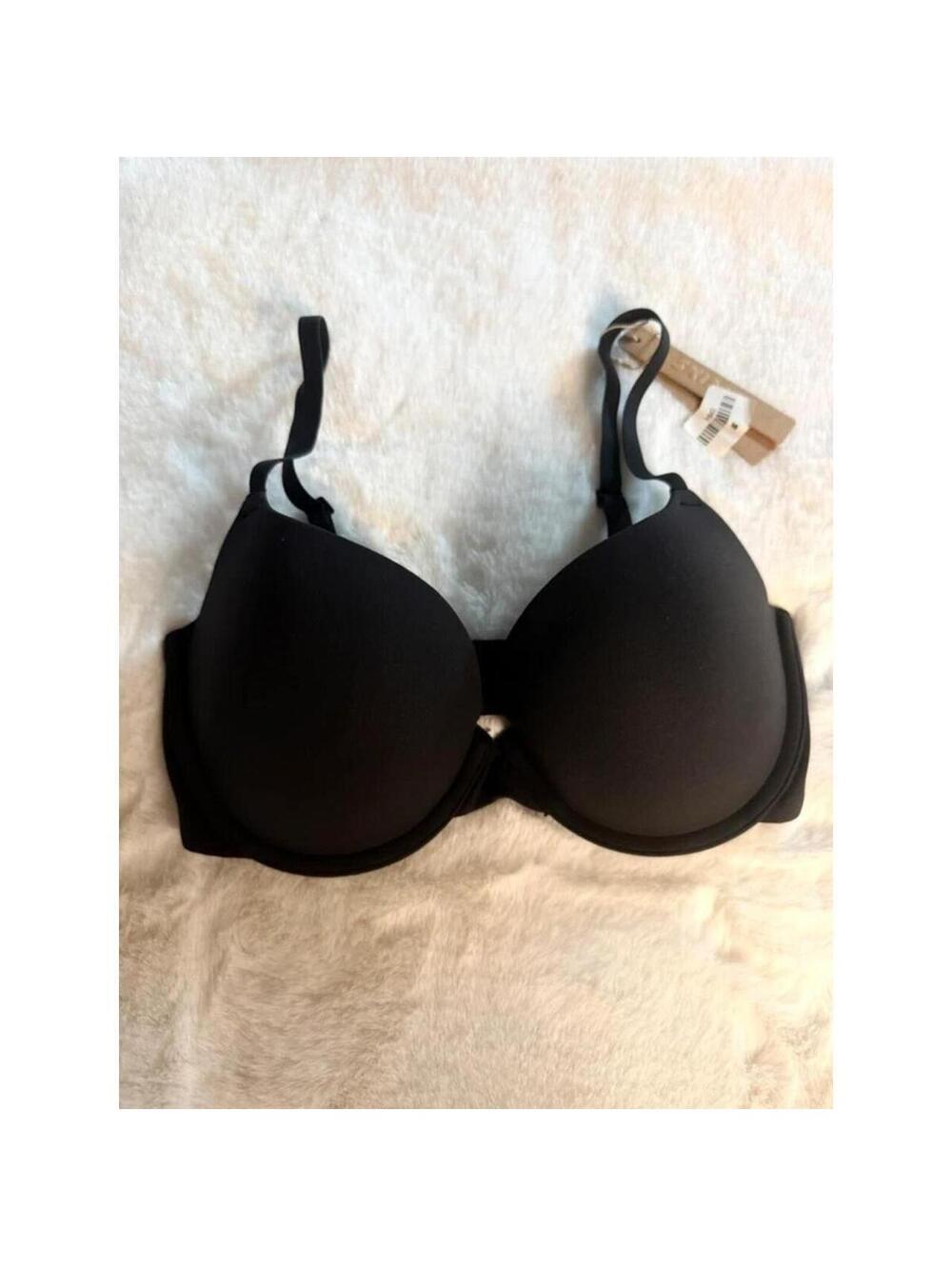 SKIMS Fits Everybody Push-Up Demi Bra Onyx 32D NWT